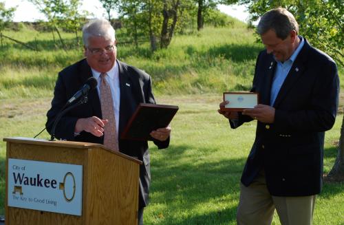 Congressman Latham presented with Key to the City